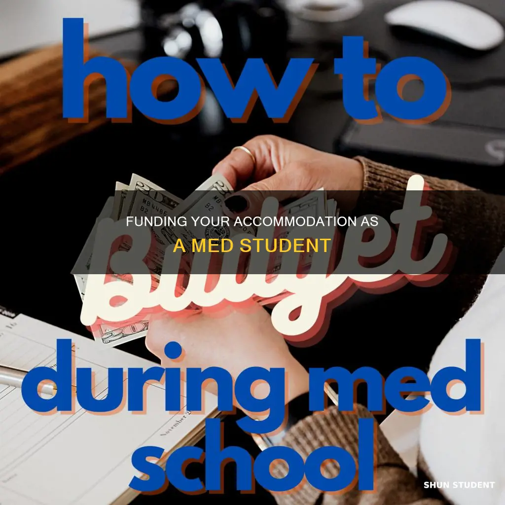 how do i pay rent as a med student