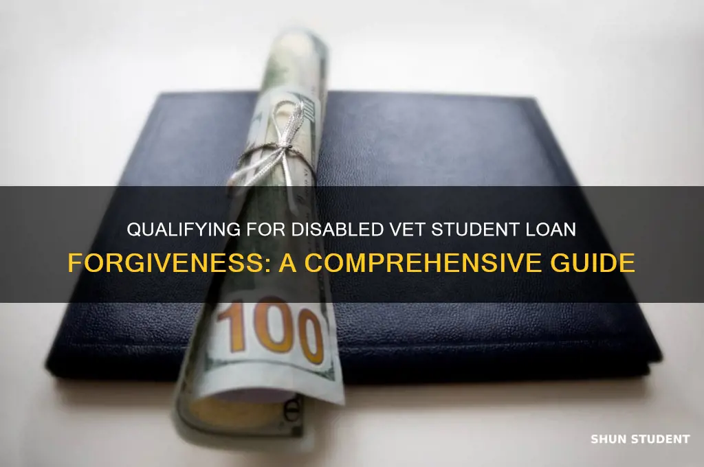 how do i qualify for disabled vet student loan forgiveness