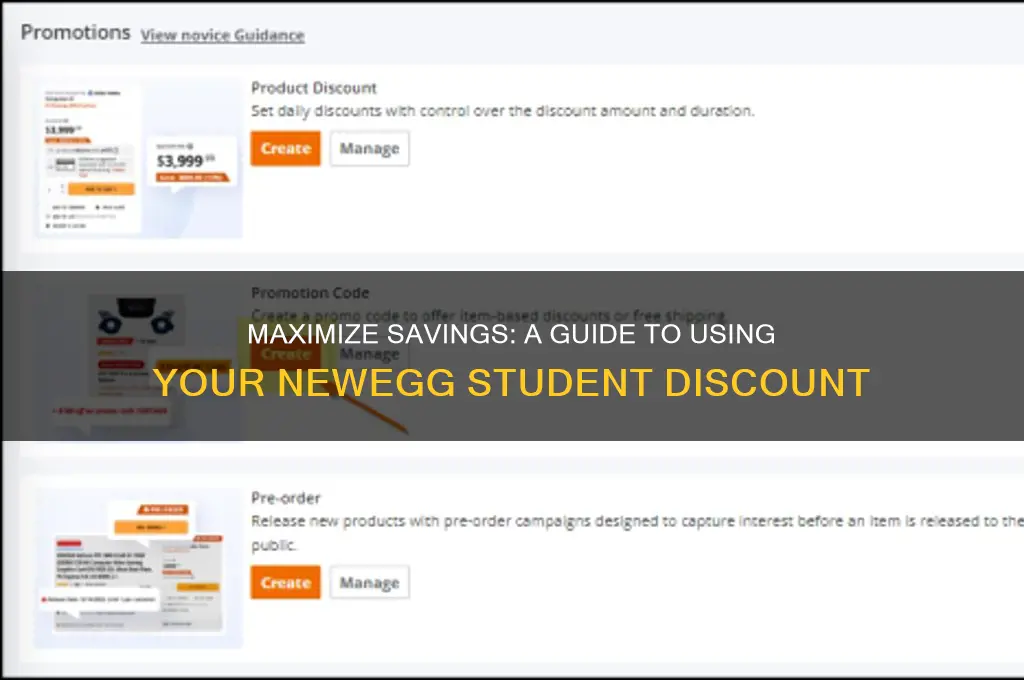 how do i use my newegg student discount