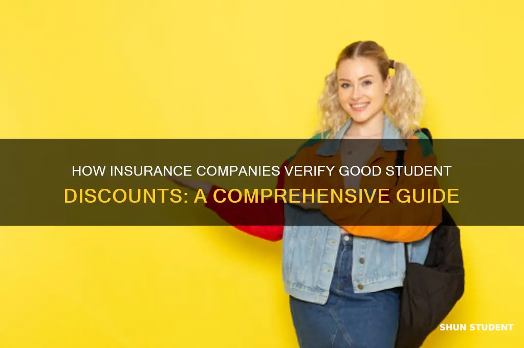 how do insurance companies verify good student discount