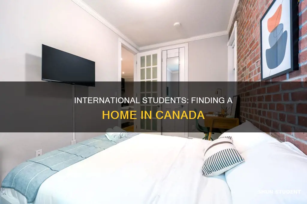 how do international graduate student find houses in the canada