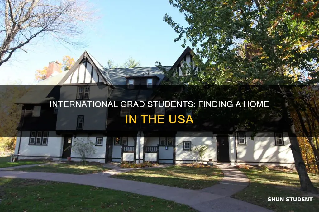 how do international graduate student find houses in the usa