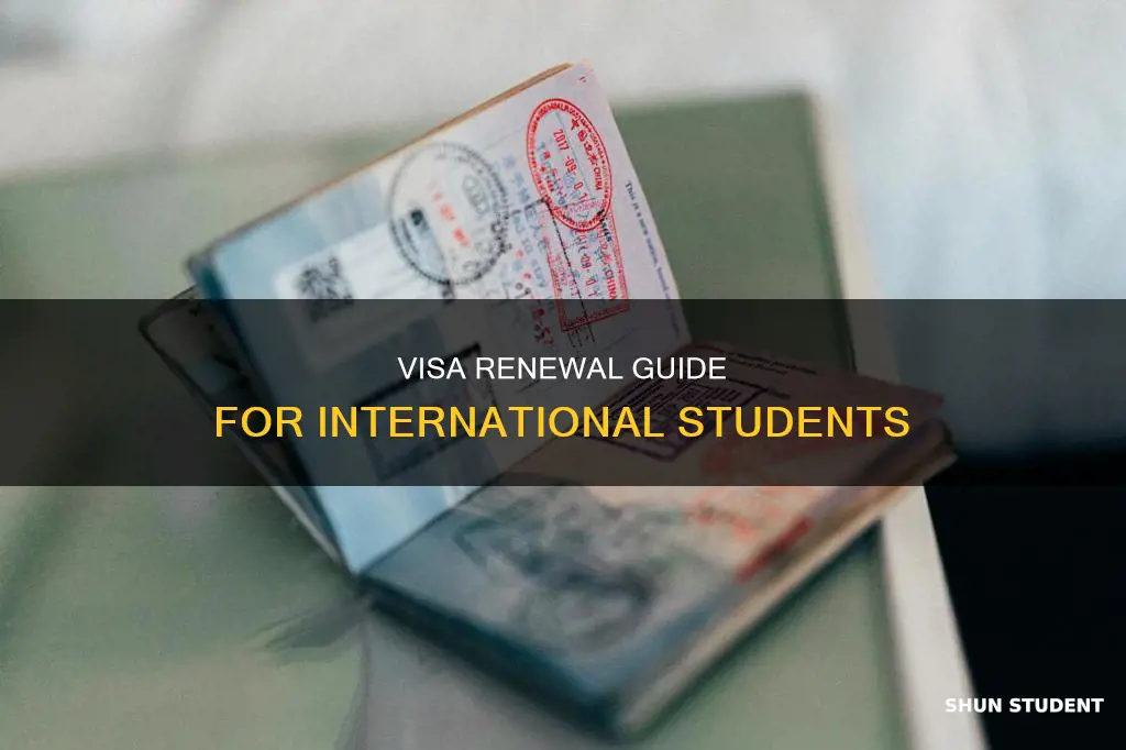 how do international student renew their visa