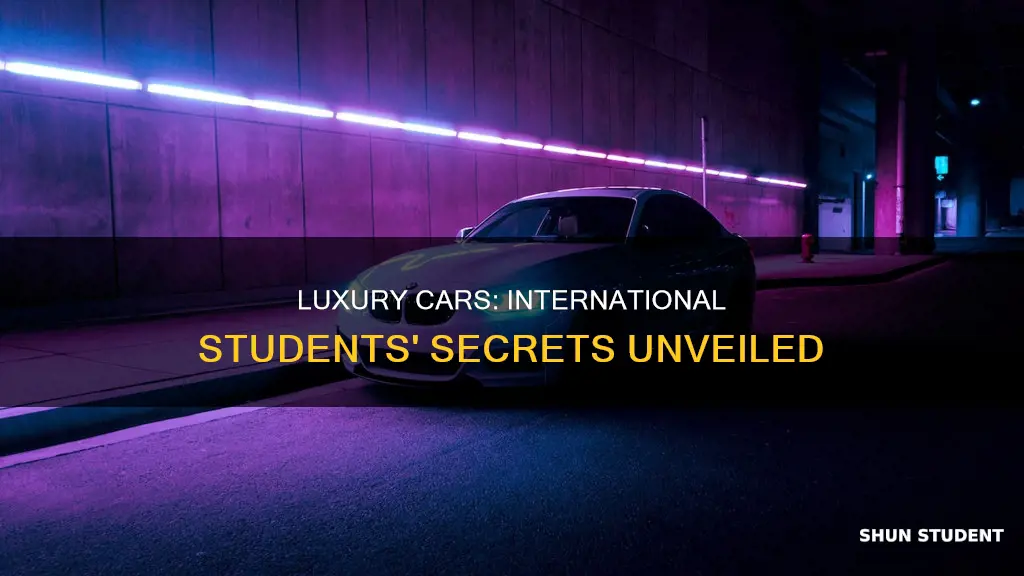how do international students drive such incredible cars