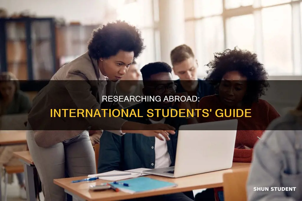 how do international students find research