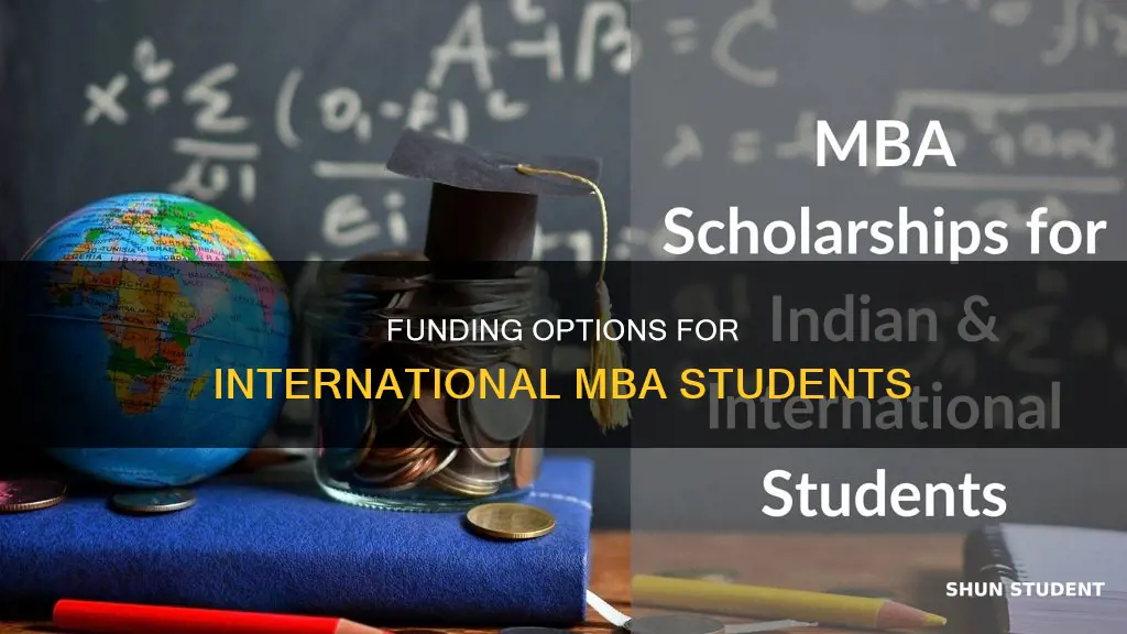 how do international students fund mba