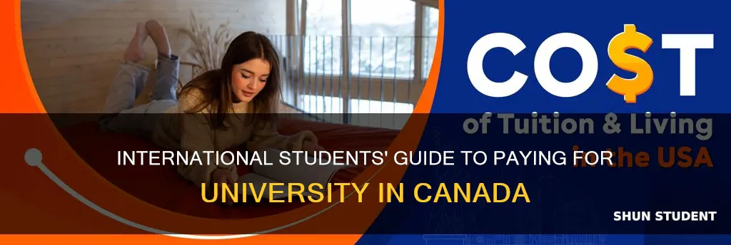 how do international students pay for university in canada