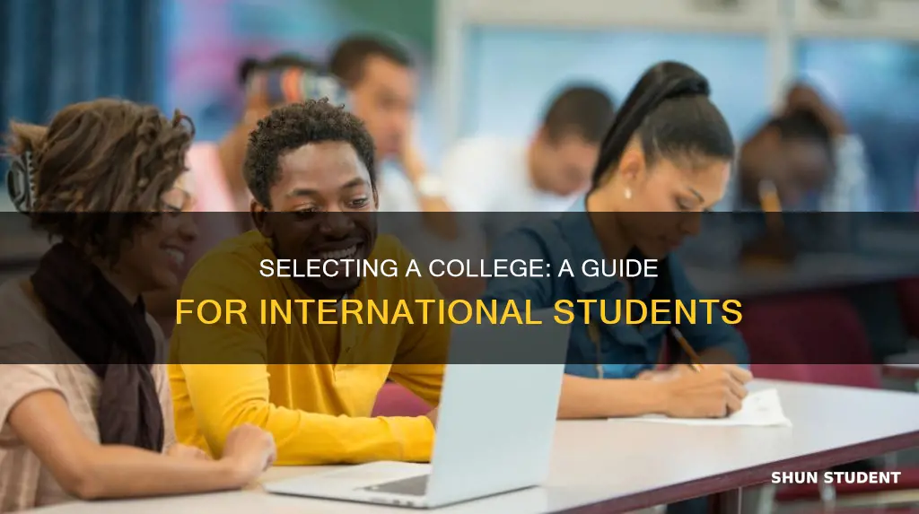 how do international students pick colleges