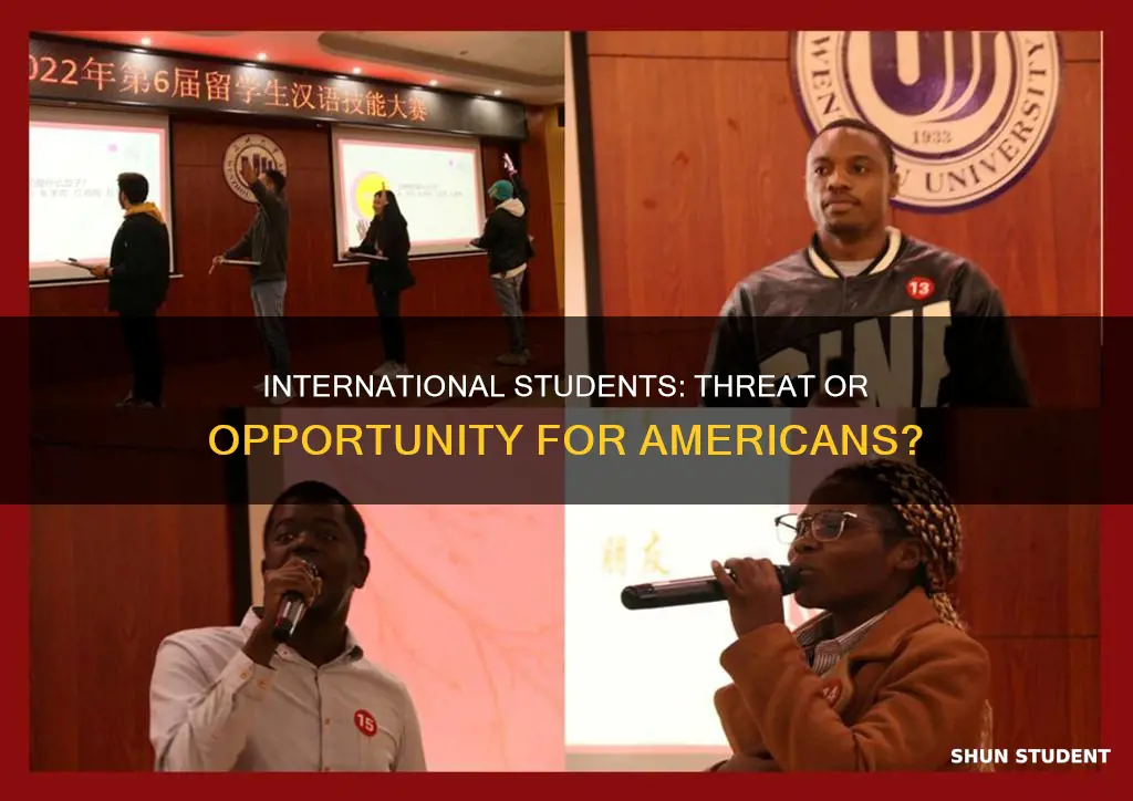 how do international students reduce chance of american students