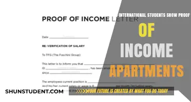 International Students: Proof of Income for Apartments