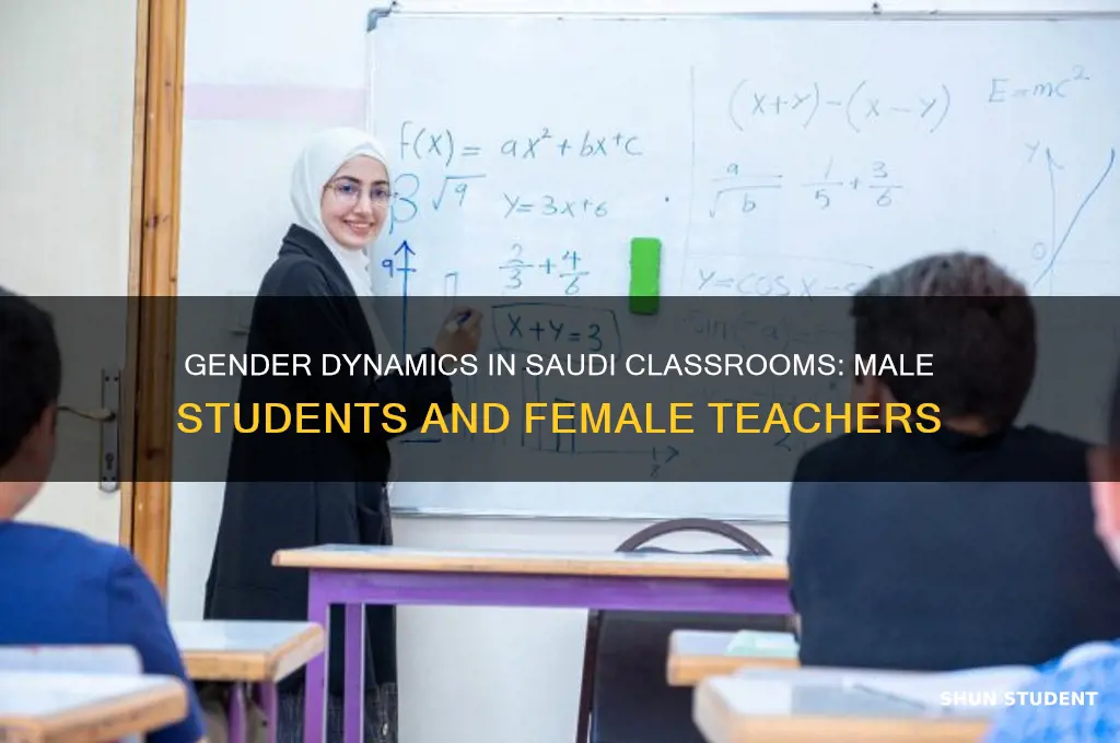 how do male students treat female teacher in saudi arabia