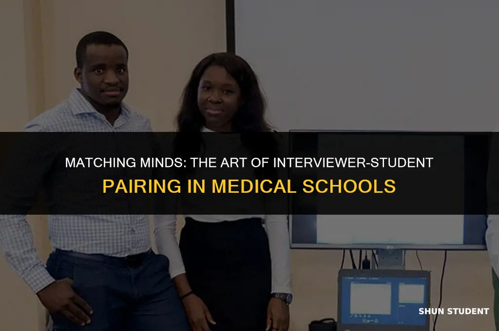 how do medical schools pair interviewers with students sdn