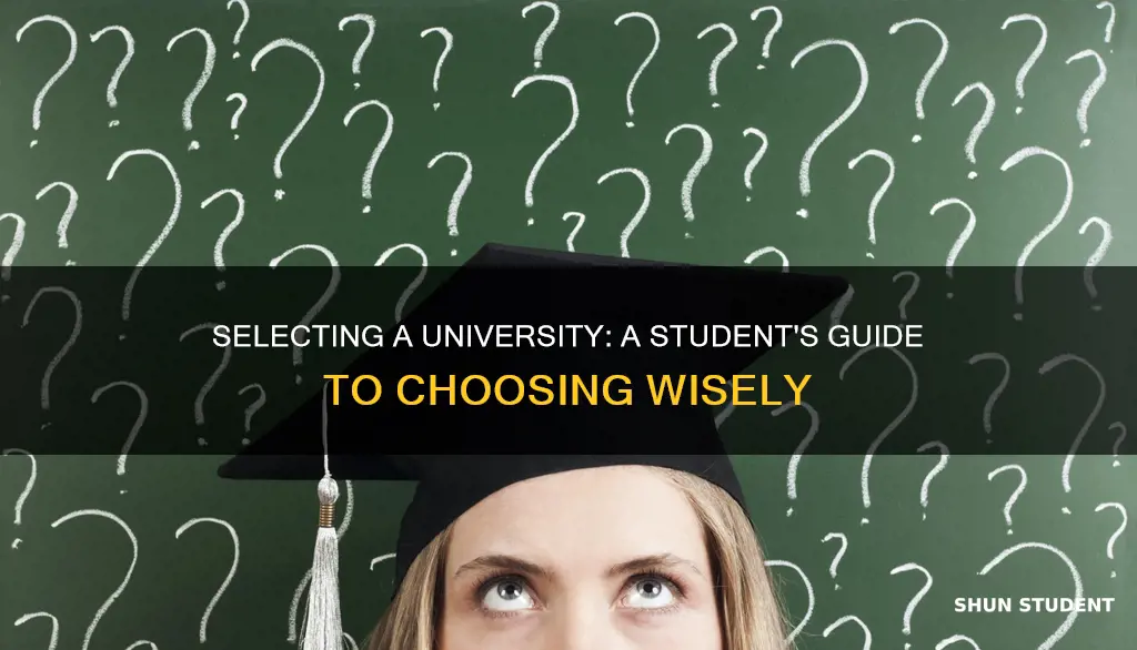 how do student choose a university