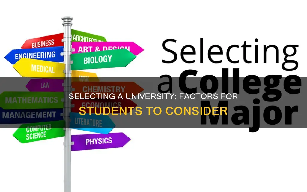 how do student choose a university