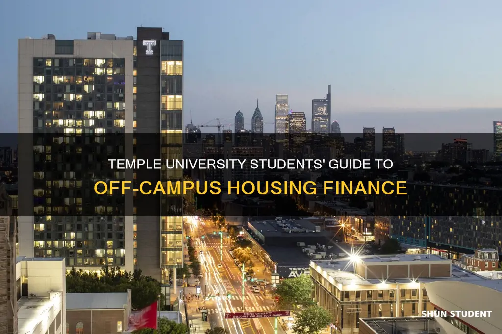 how do student pay for off campus housing temple university