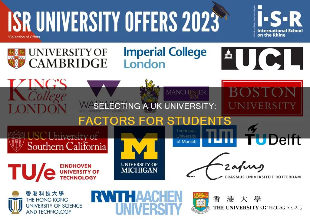 how do students choose their university in uk