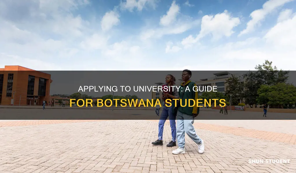 how do students in botswana apply for university