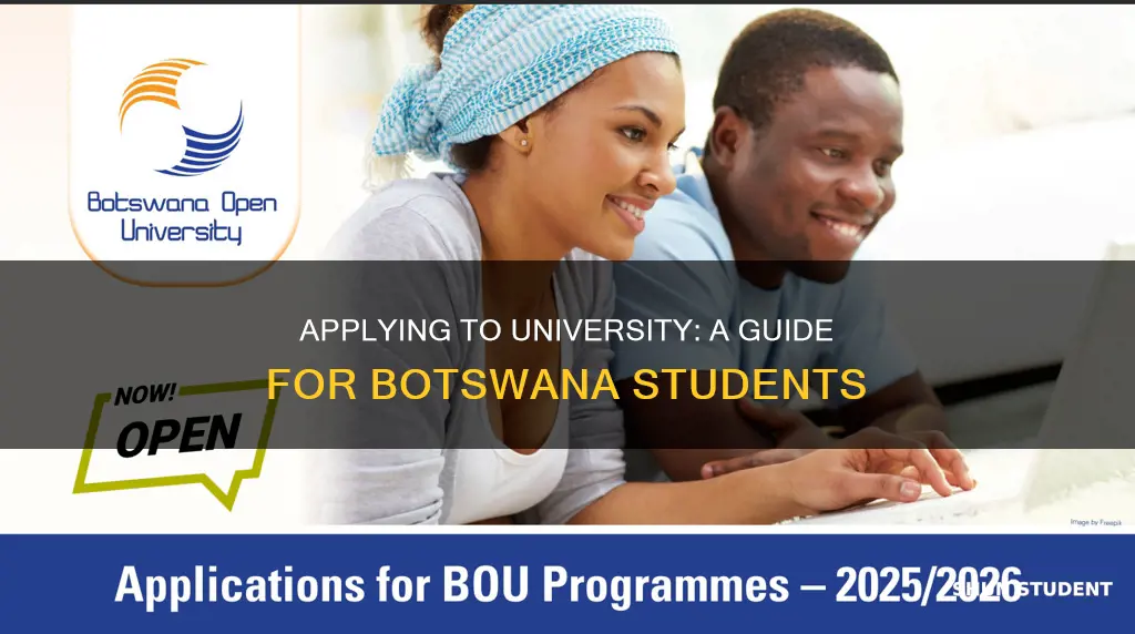 how do students in botswana apply for university