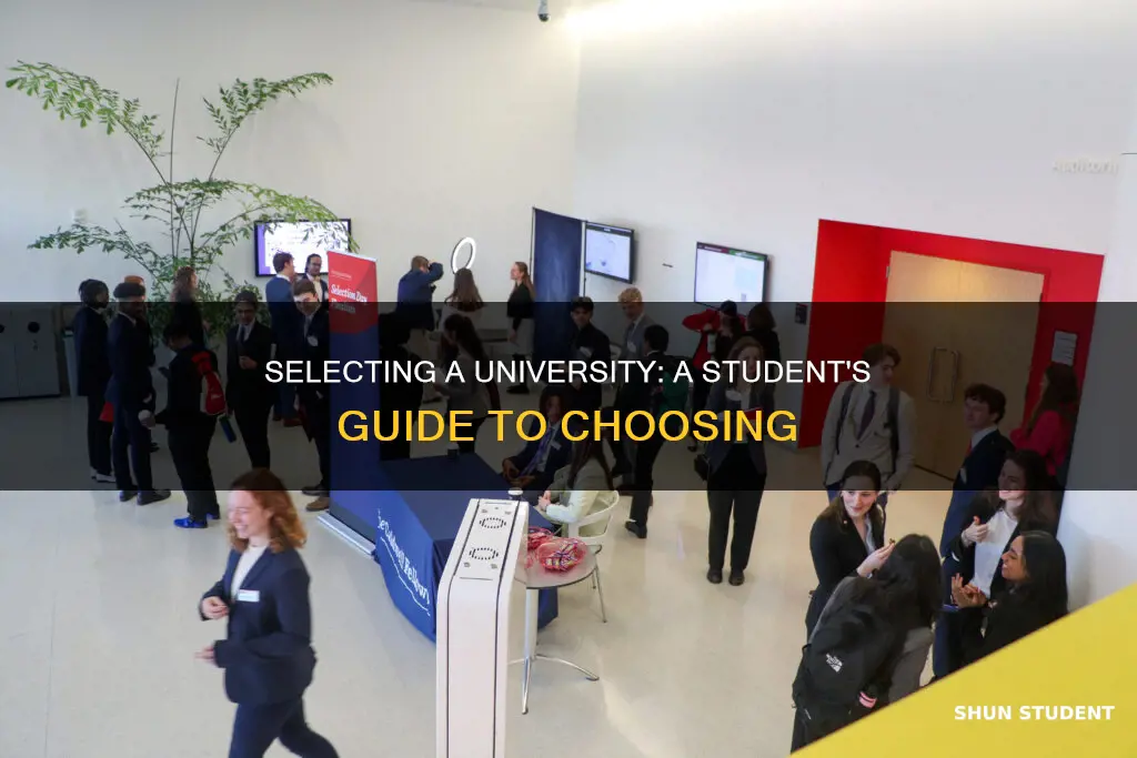 how do students select universities