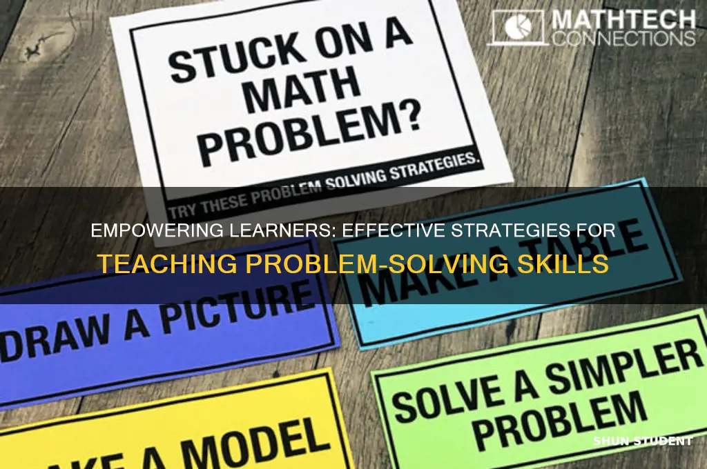 how do students teach problem solving skills