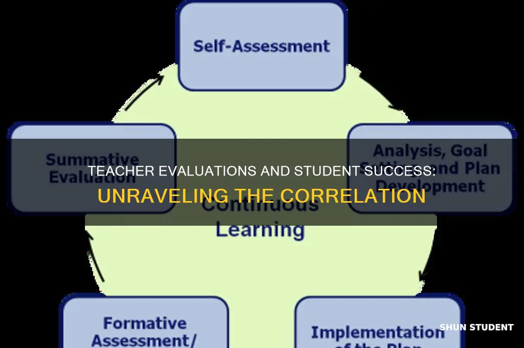 how do teacher evaluations correspond to student achievement