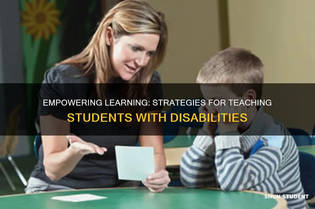 how do teachers teach students with learning disabilities