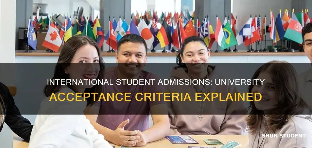 how do universities accept international students