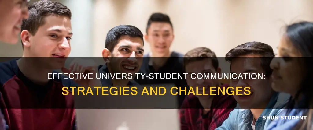 how do universities communicate with students