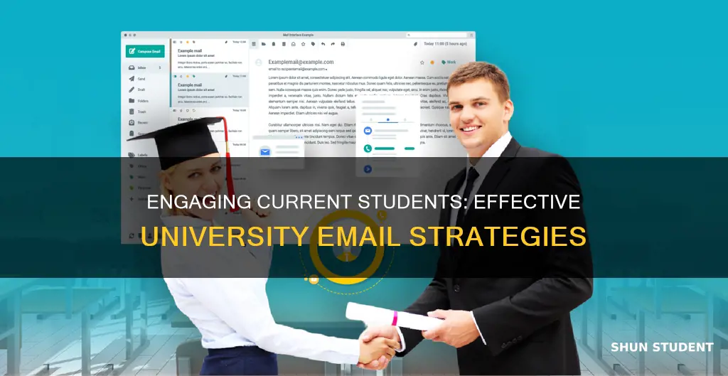 how do universities use email campaigns for current students