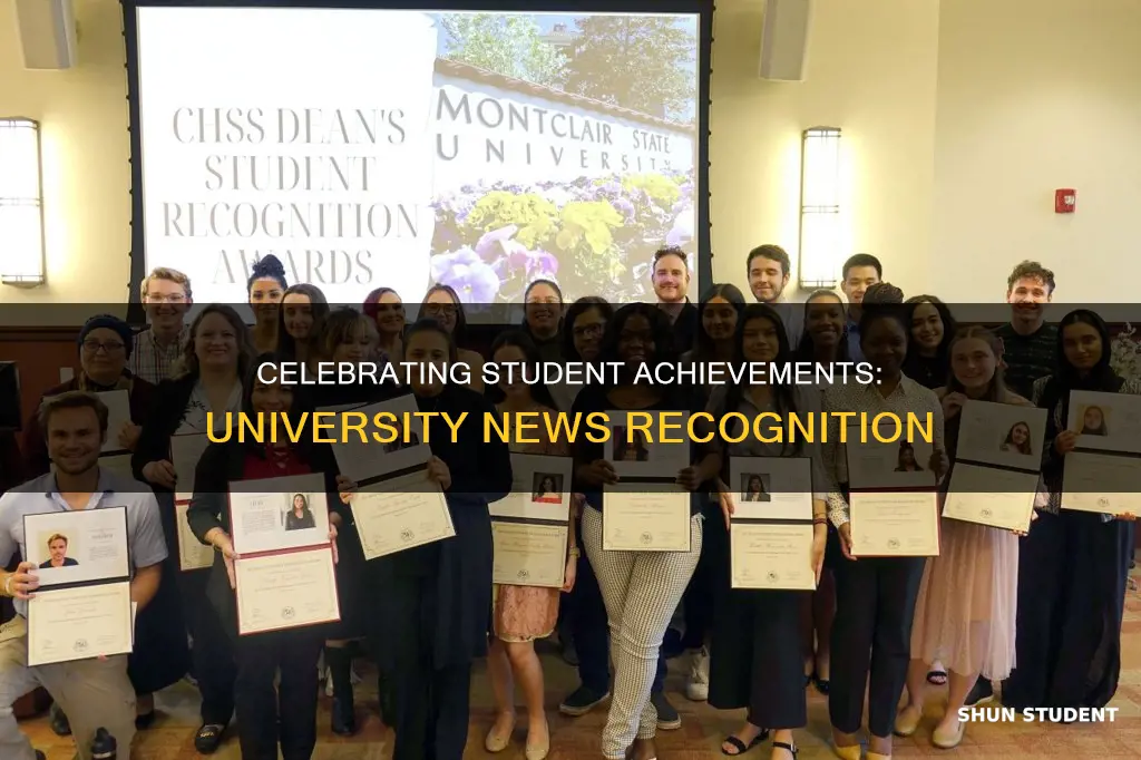 how do university news recognize students