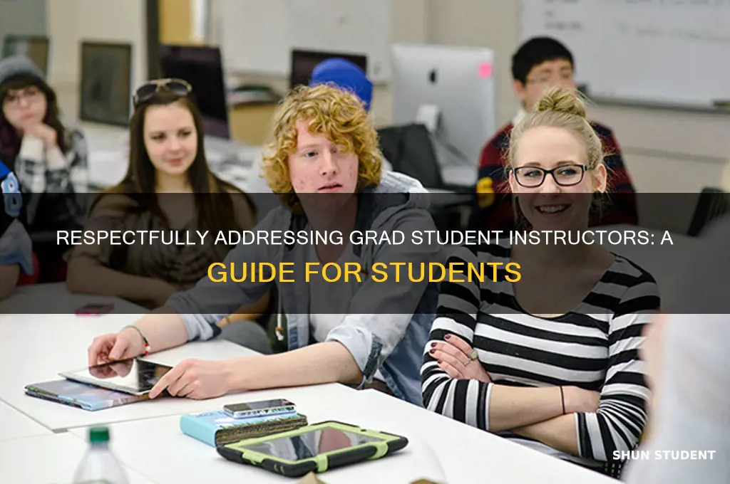 how do you adress a grad student teaching a class