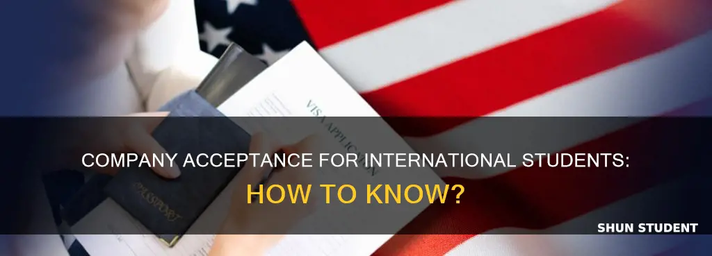 how do you know company accepts international students or not