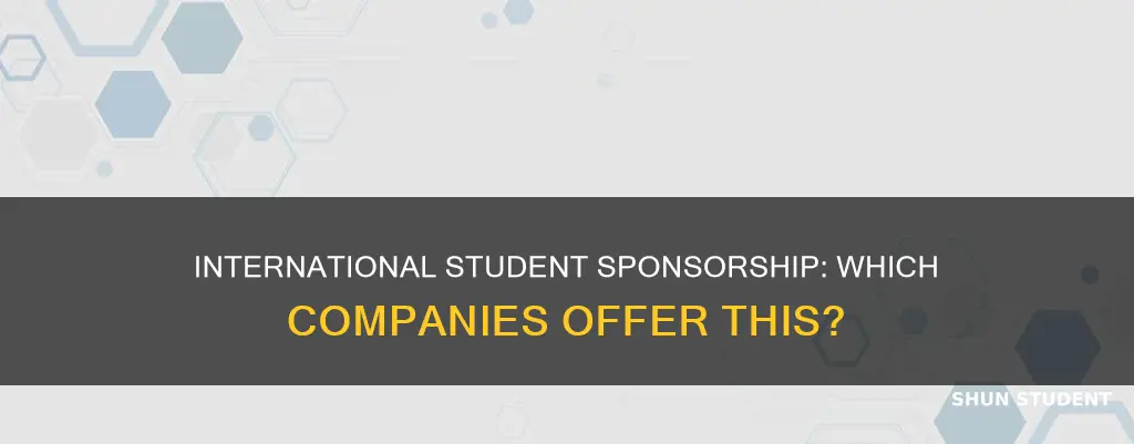 how do you know if a company sponsors international students