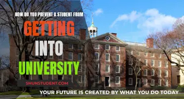 Blocking Student's Path: Strategies to Avoid University Admission