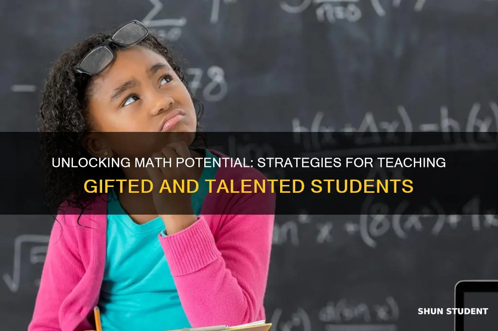 how do you teach gifted and talented students math