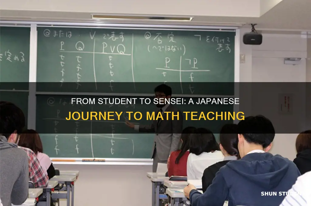 how does a japanese student become a math teacher