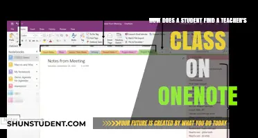 Navigating OneNote: A Student's Guide to Locating Teacher's Class