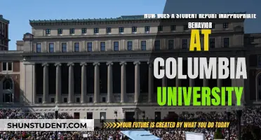 Columbia University: Reporting Inappropriate Behavior as a Student