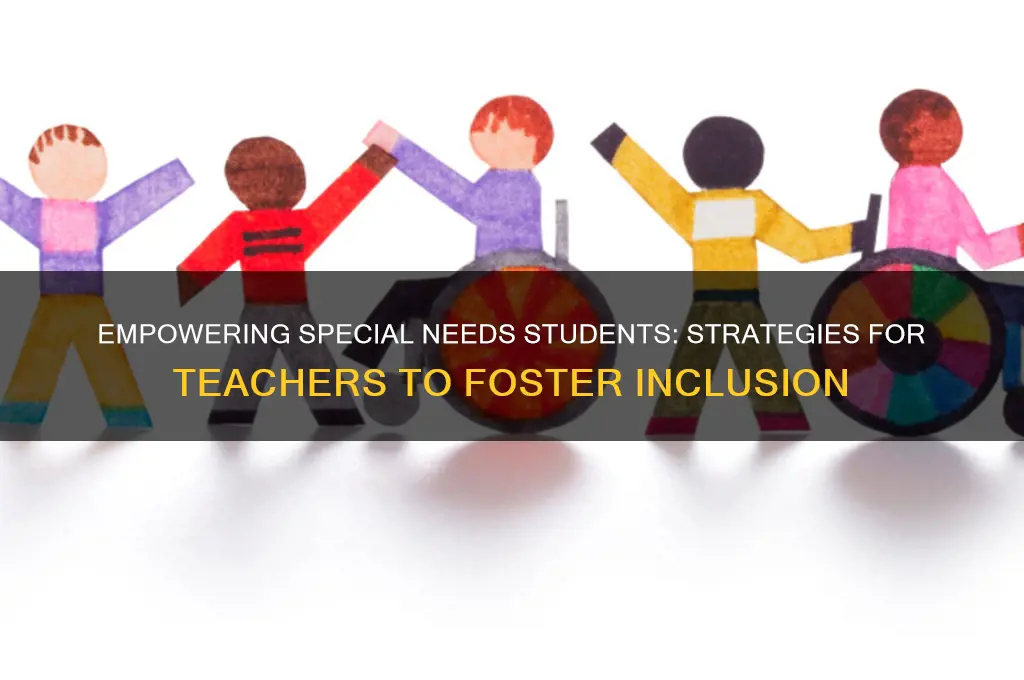 how does a teacher encourage special needs students
