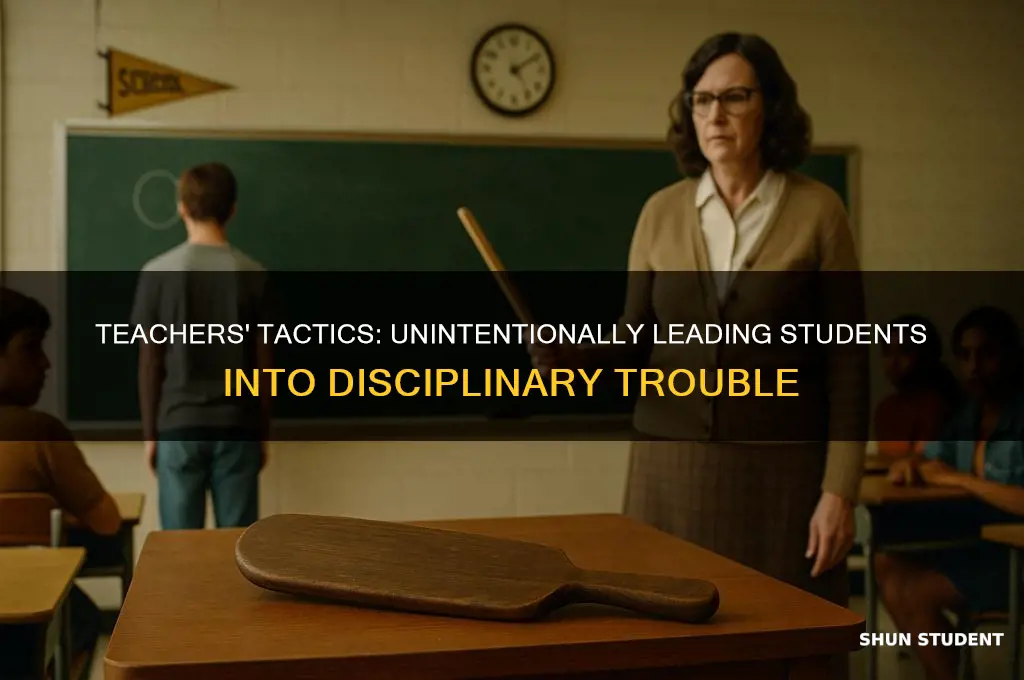 how does a teacher get students in trouble