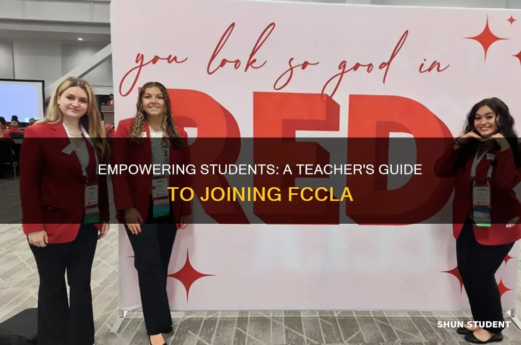 how does a teacher help a student join fccla