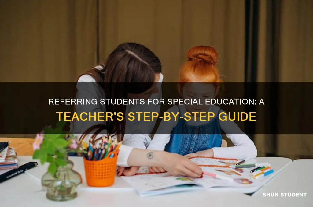 how does a teacher refer a student for special education