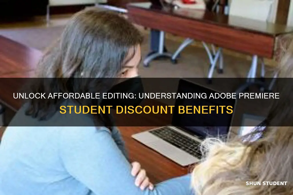 how does adobe premiere student discount work