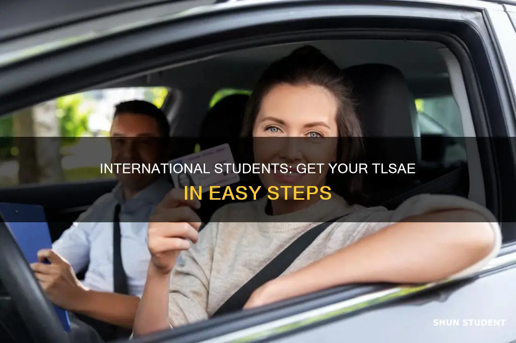 how does an international student get a tlsae