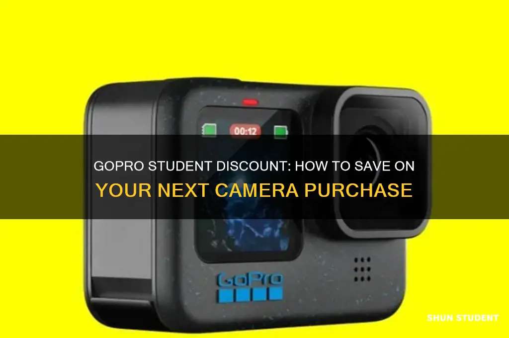 how does gopros student discount work
