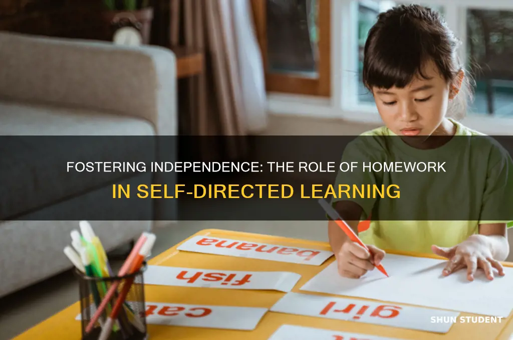 how does homework teach students to work independently
