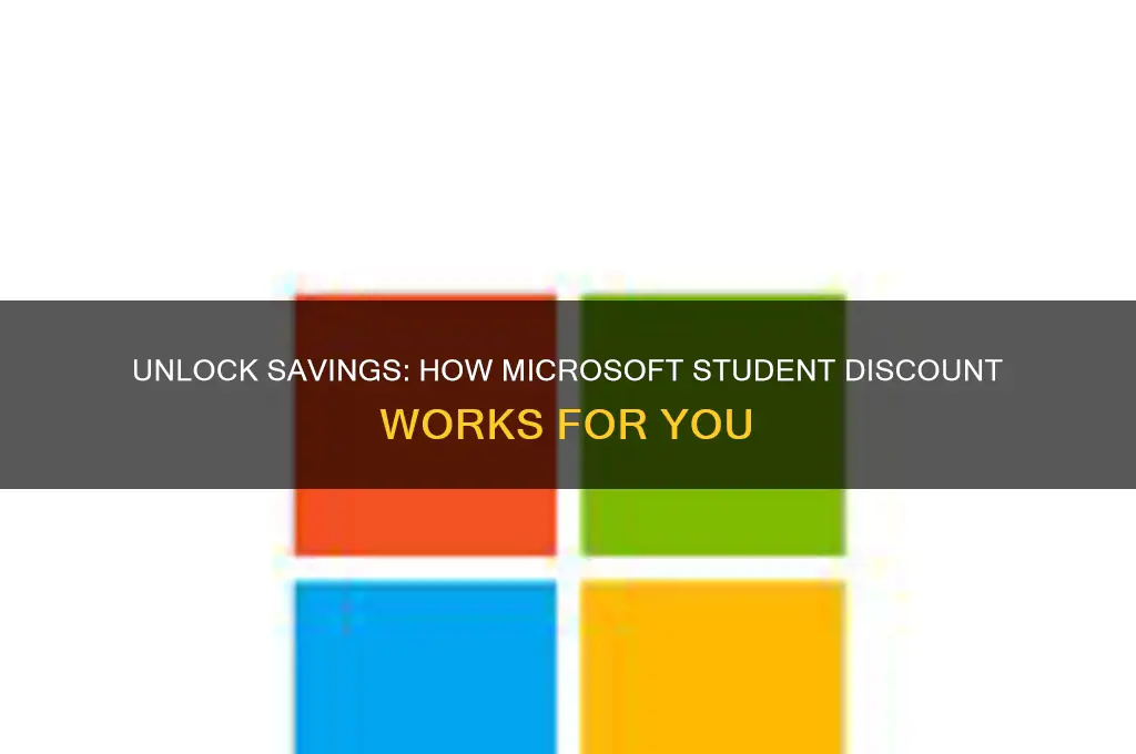 how does microsoft student discount work