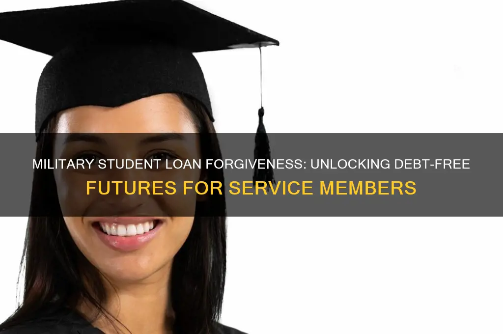 how does military get student loans forgiven