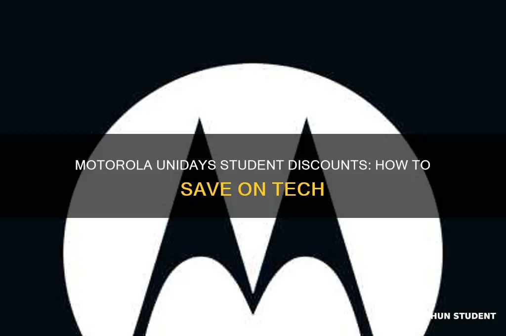 how does motorola unidays student discounts works