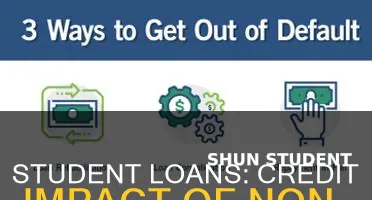 how does not paying back student loans effect credit